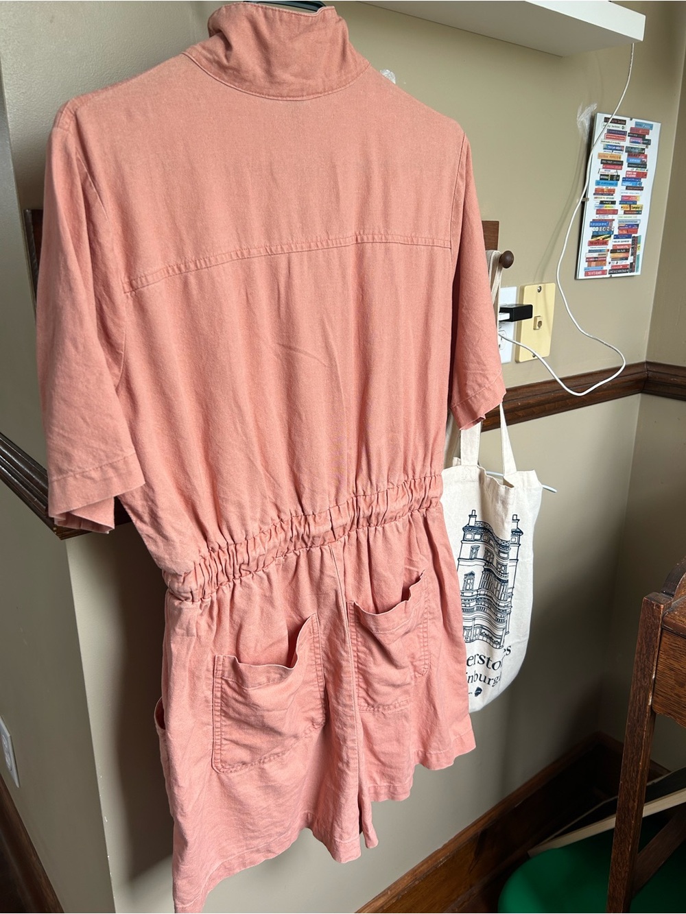 Linen Short Romper - Picture 4 of 12